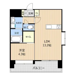 LIBTH桜町【3階】の間取り