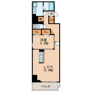 ロイジェント新栄II【3階】の間取り