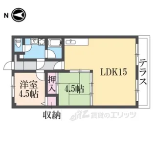 メゾン・ド・ライン【1階】の間取り