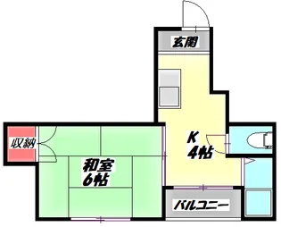 エバーグリーン大池【2階】の間取り