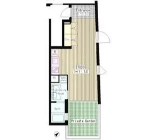 ATKレジデンス西小山【1階】の間取り