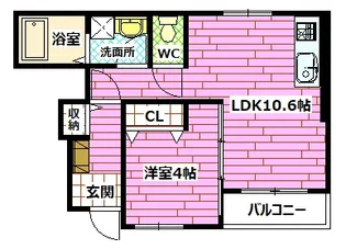 アヴァンティF【1階】の間取り