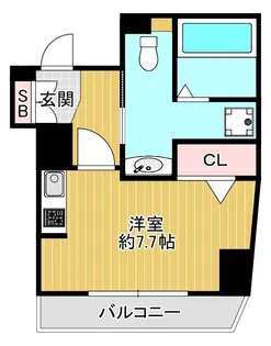 SUN CRESC【5階】の間取り