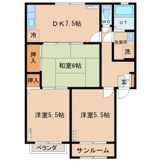 サンガーデン大泉【1階】の間取り