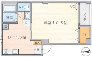 メゾンクロード【2階】の間取り