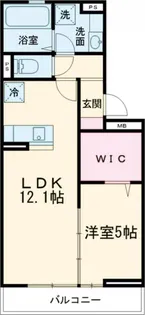 シュクル・エタージュ【3階】の間取り