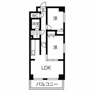 パールイレブン【8階】の間取り