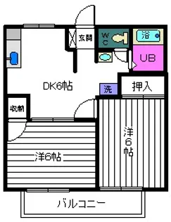 アウローラ小鹿【1階】の間取り