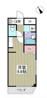 中村第一コーポ【1階】の間取り