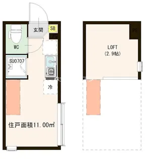 moani terrace【1階】の間取り