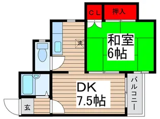 スト-クハイツ高山【1階】の間取り