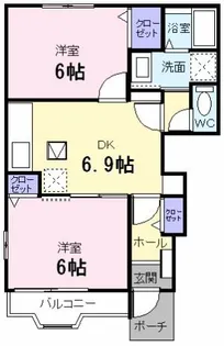 アレグレット A【1階】の間取り