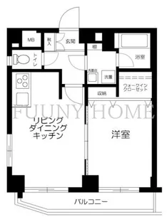 サンテミリオン恵比寿【9階】の間取り