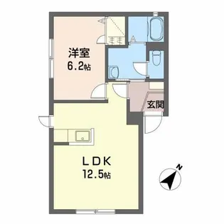 シャーメゾンヴァイス【1階】の間取り