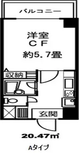 ドミール北赤羽【2階】の間取り