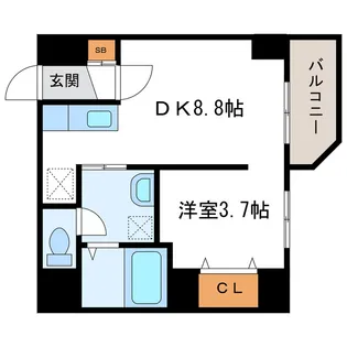 レジデンスタワー札幌【4階】の間取り