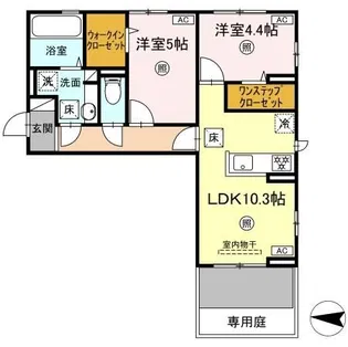 ハイムセラ八王寺【1階】の間取り