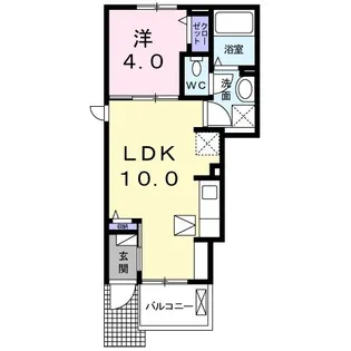 セル・フォンテーヌIII【1階】の間取り