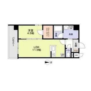 フェリーチェ城北公園【7階】の間取り