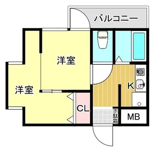 VIP薬院【2階】の間取り
