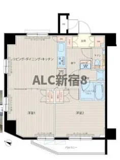 ルーブル中板橋六番館【9階】の間取り