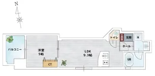 BAUHAUS河原町II No.27【8階】の間取り
