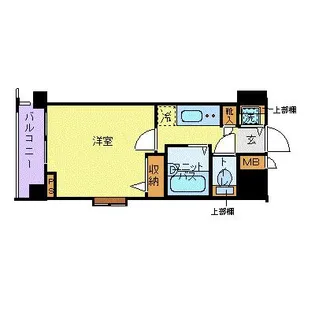 フェニックス芝アストラーレ【14階】の間取り