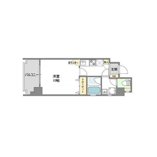 キャナルコート内久宝寺【5階】の間取り