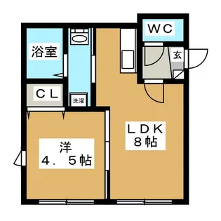ブランノワール湖水【3階】の間取り