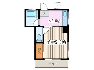 ユ-ケイハイムII【1階】の間取り