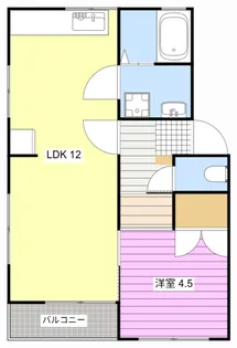 コーポ城之崎【2階】の間取り