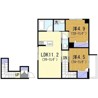 グリーンセント(上和田)【2階】の間取り