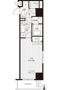 エフシティ亀戸【2階】の間取り