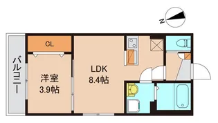 AJ南流山Second【3階】の間取り
