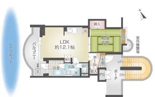 東急リゾートタウン浜名湖 H2棟【3階】の間取り