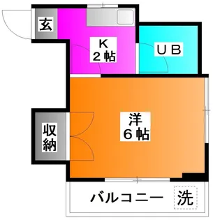 サニーハイツ【2階】の間取り