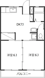 蓮根サニーハウス【3階】の間取り