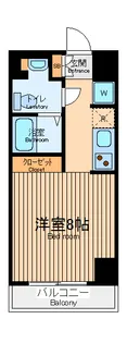 エヌエー川崎南町【3階】の間取り
