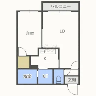 TURAN旭町I【4階】の間取り