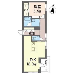 ルナマーレ鎌倉【3階】の間取り