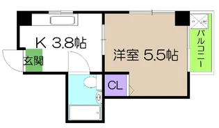 アーバンハイツ【3階】の間取り