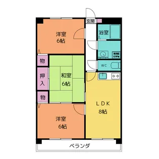 プレッソ三河安城【5階】の間取り