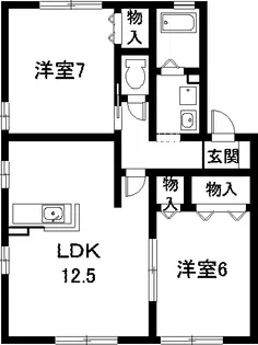 オーチャードタウン A棟【1階】の間取り