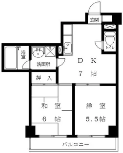 ニューサザンクロス【4階】の間取り