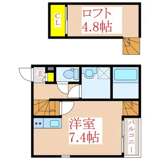 CROSS II【2階】の間取り