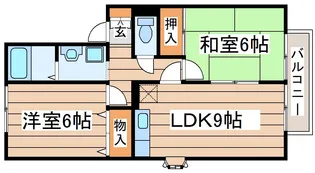 エスペランス【1階】の間取り