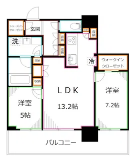 パークシティ中野 ザ タワー ブリーズ【16階】の間取り