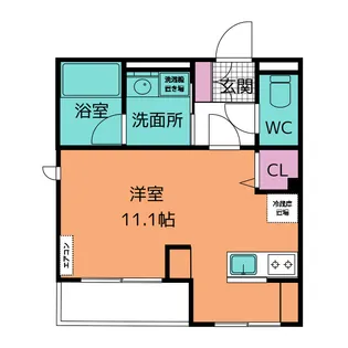 ラ・シャルマント メゾン(La Charmante Maison)【1階】の間取り