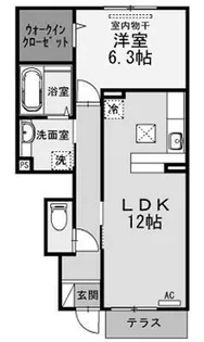 サンハイム中央公園【1階】の間取り