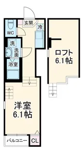 フレグラントオリーブ名城公園【1階】の間取り